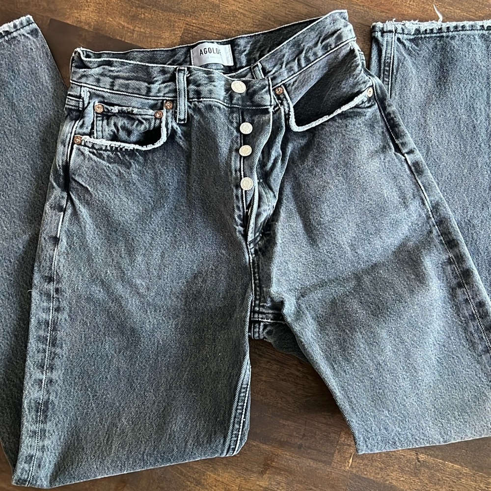 Agolde 90s Pinch Waist Black Fade Jeans